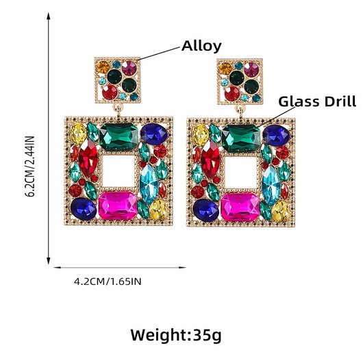 Alloy earrings 2022-6-13-013